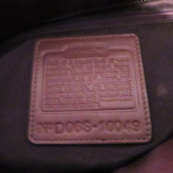 Coach Vintage Leather Handbag Satchel Purse Brown - Picture 9 of 9